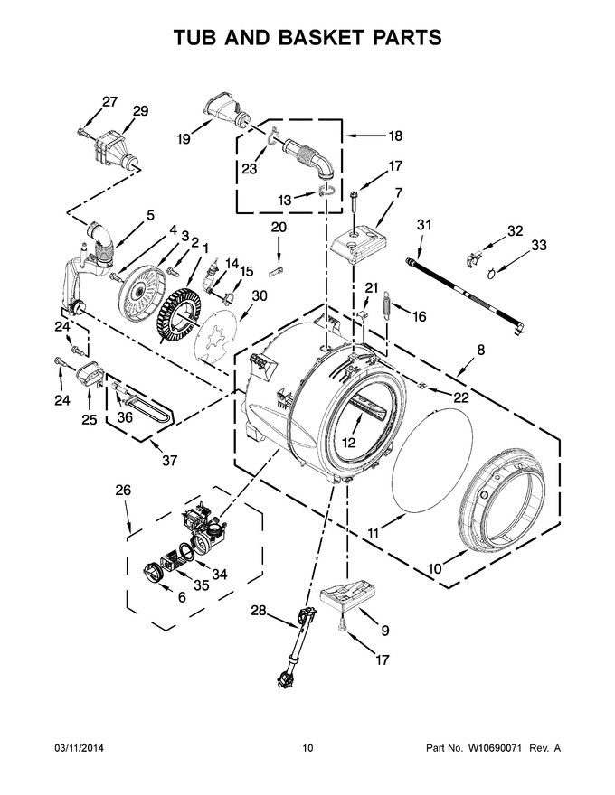 Diagram for MHW3100DW0