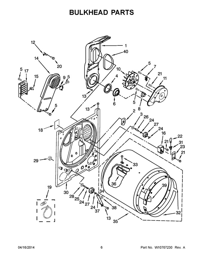 Diagram for YMEDX500BW1