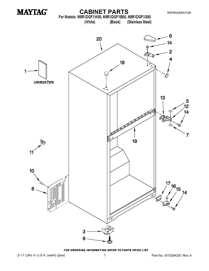 Diagram for M8RXDGFXW00
