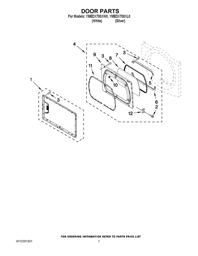 Diagram for YMEDX700XW0