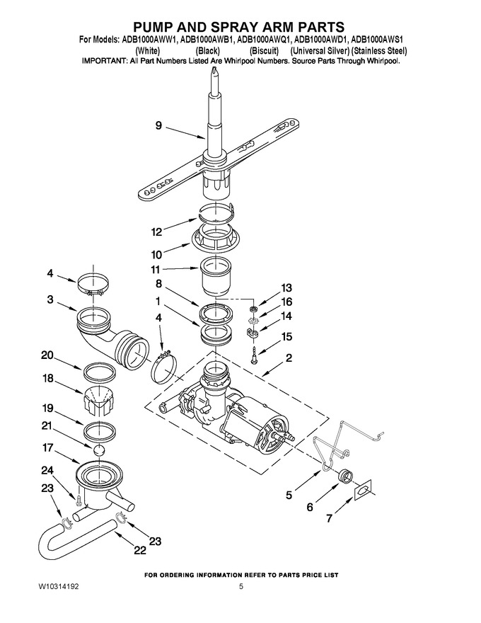 Diagram for ADB1000AWW1
