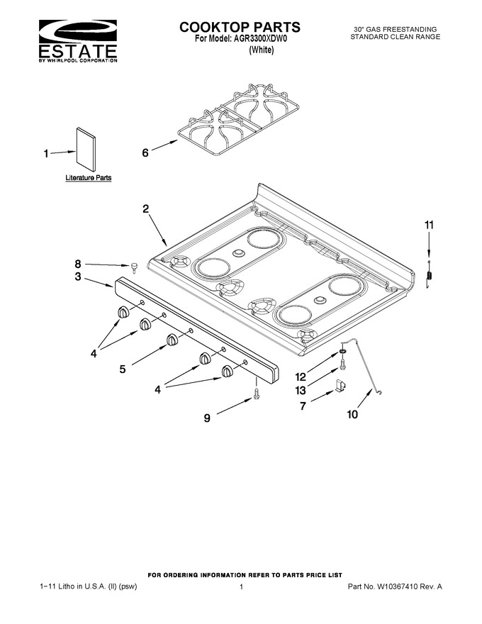 Diagram for AGR3300XDW0