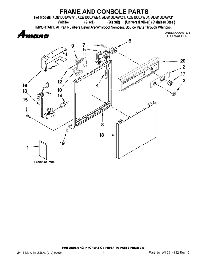 Diagram for ADB1000AWD1