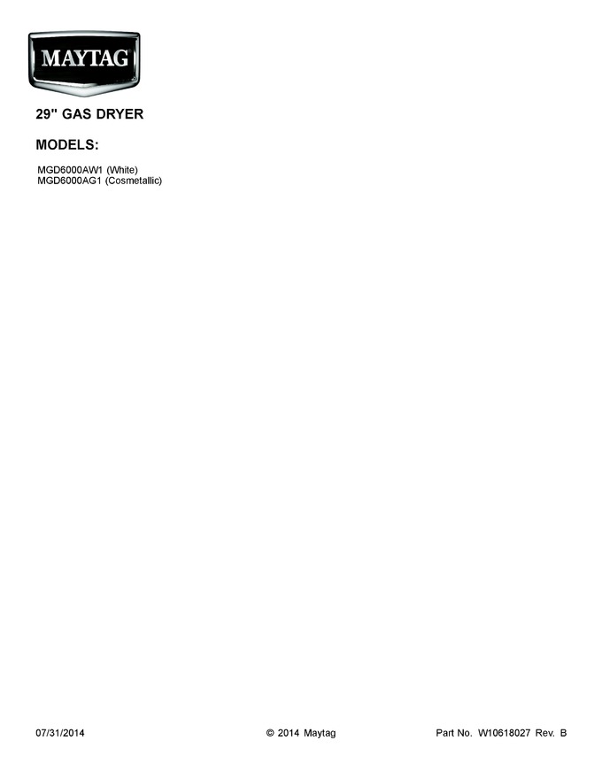 Diagram for MGD6000AG1