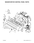 Diagram for 02 - Washer/dryer Control Panel Parts