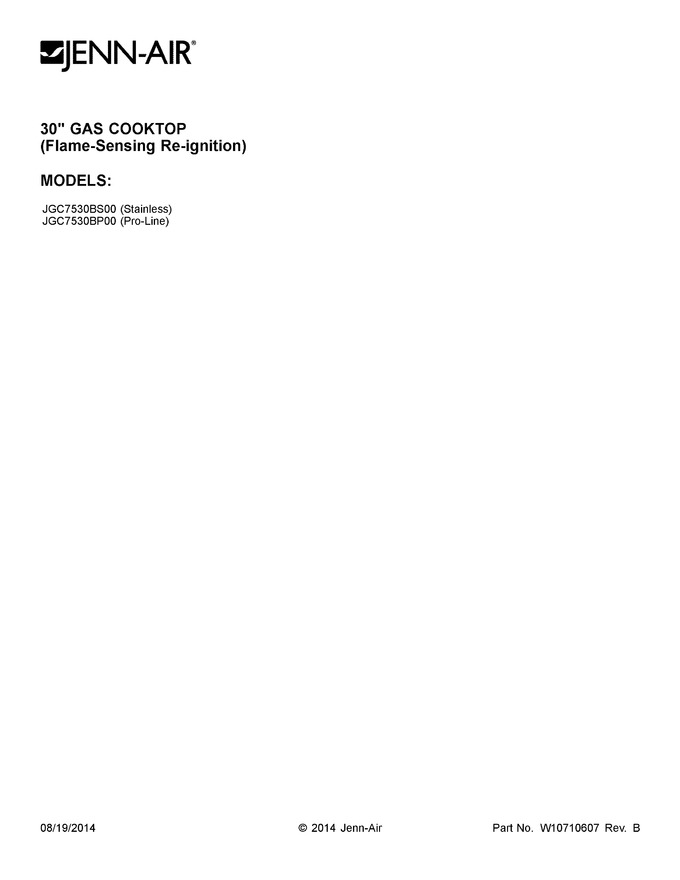 Diagram for JGC7530BS00