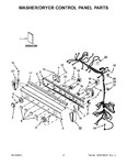 Diagram for 02 - Washer/dryer Control Panel Parts
