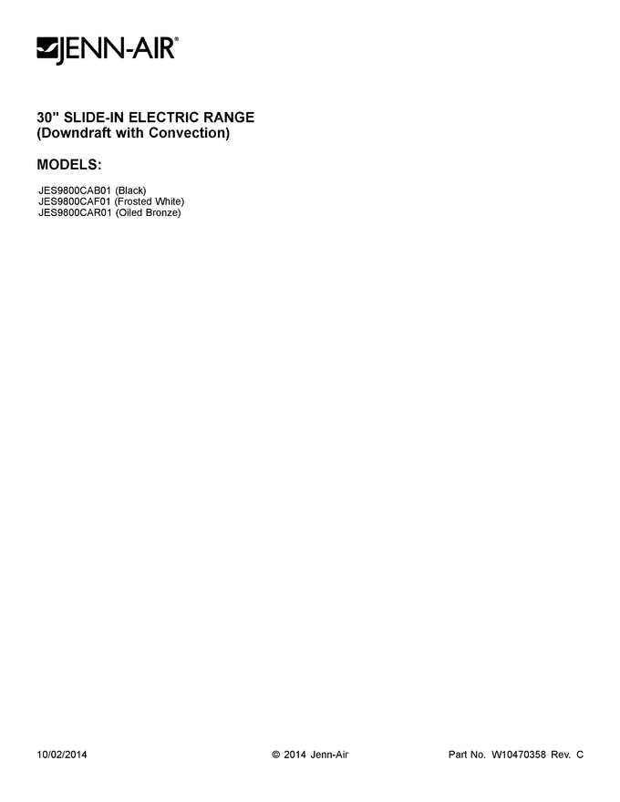 Diagram for JES9800CAB01