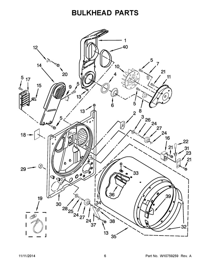 Diagram for YMEDC415EW0