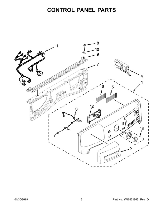 Diagram for MHW7000XW1