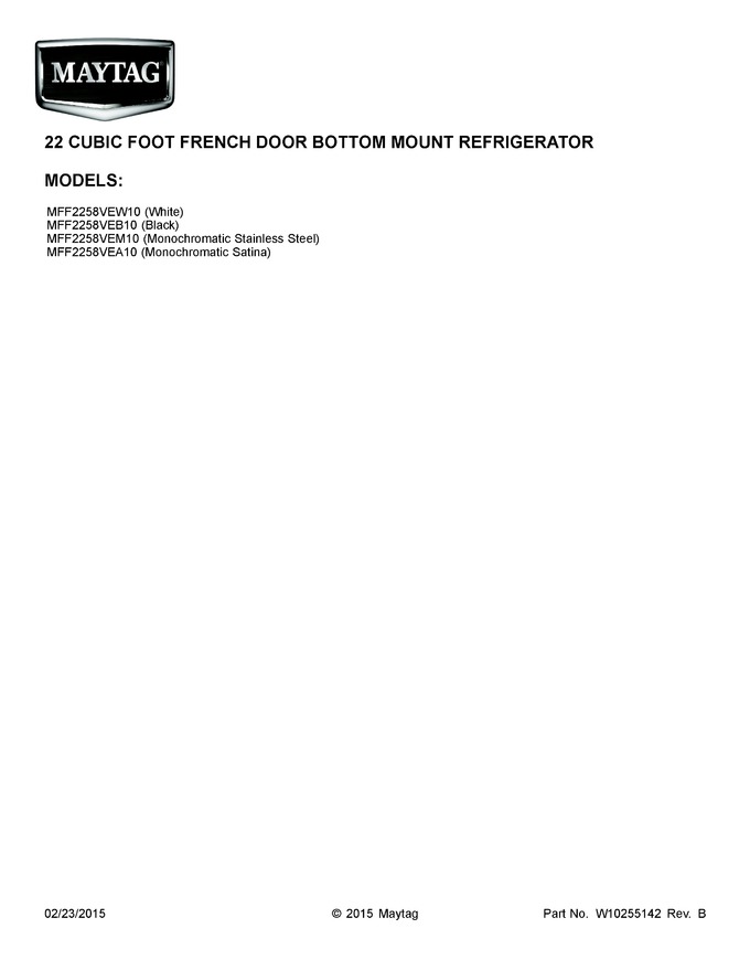 Diagram for MFF2258VEB10