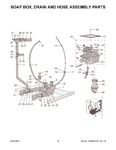 Diagram for 08 - Soap Box, Drain And Hose Assembly Parts