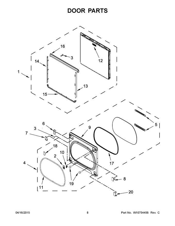 Diagram for MEDB855DW0