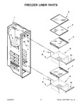 Diagram for 05 - Freezer Liner Parts