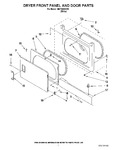 Diagram for 02 - Dryer Front Panel And Door Parts