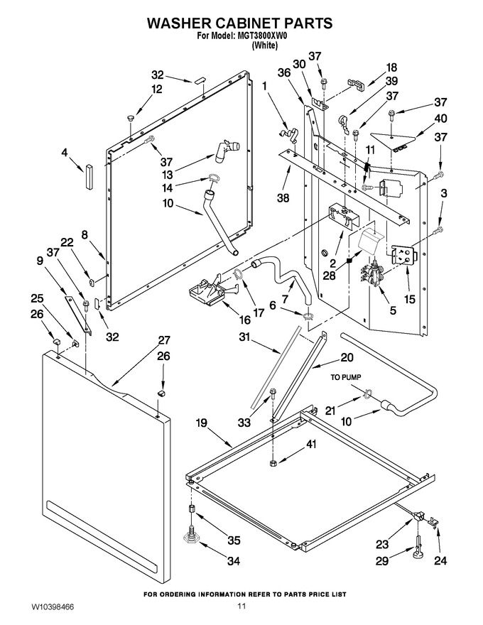 Diagram for MGT3800XW0