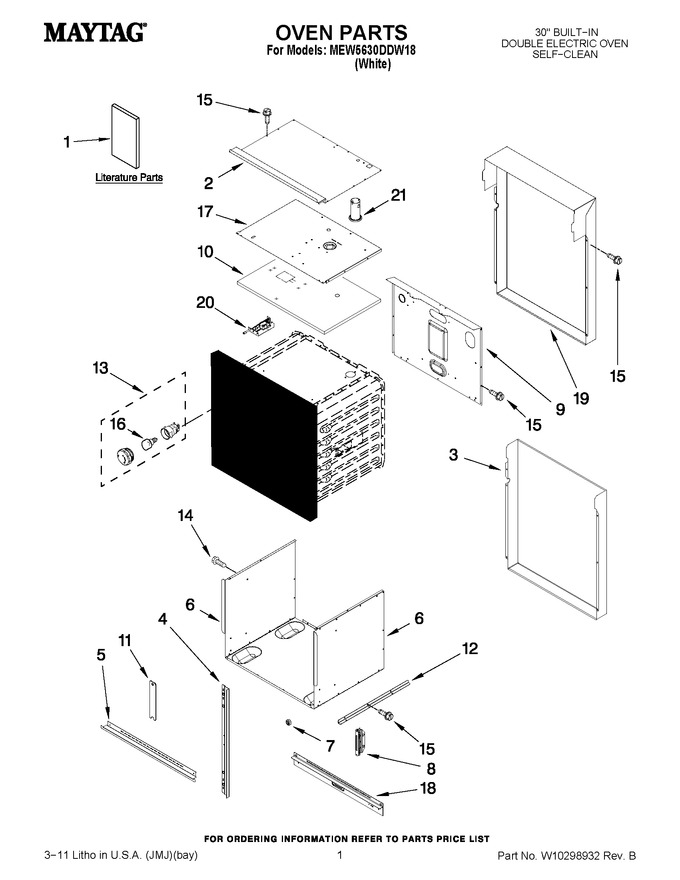 Diagram for MEW5630DDW18