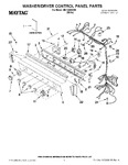 Diagram for 01 - Washer/dryer Control Panel Parts
