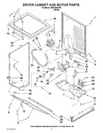 Diagram for 03 - Dryer Cabinet And Motor Parts