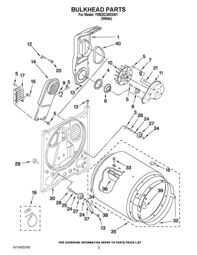 Diagram for YMEDC200XW1