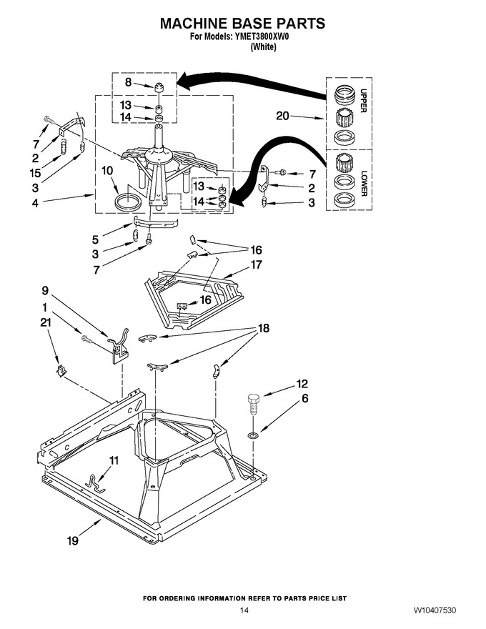 Diagram for YMET3800XW0