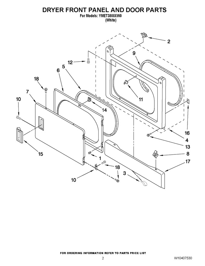 Diagram for YMET3800XW0