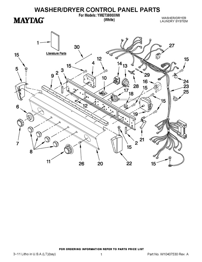 Diagram for YMET3800XW0