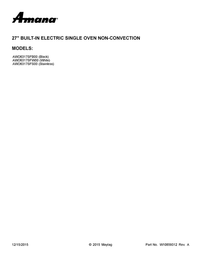 Diagram for AWO6317SFS00