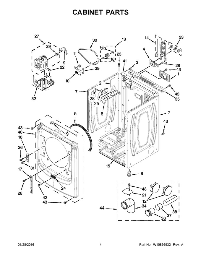 Diagram for MED5500FW0