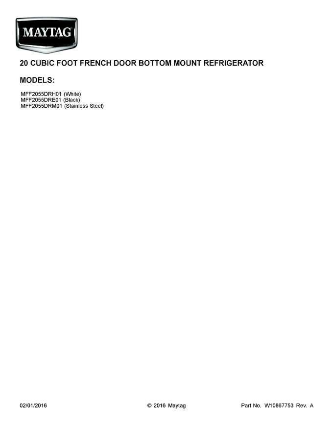 Diagram for MFF2055DRH01