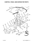 Diagram for 02 - Control Panel And Separator Parts