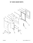 Diagram for 09 - 18" Oven Door Parts
