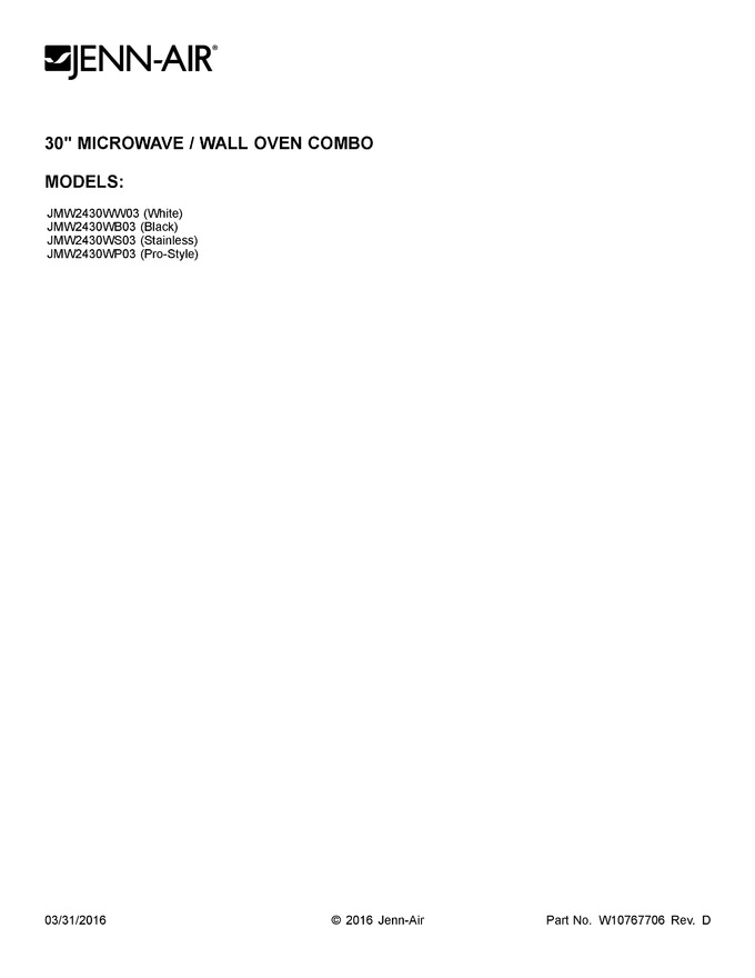 Diagram for JMW2430WS03
