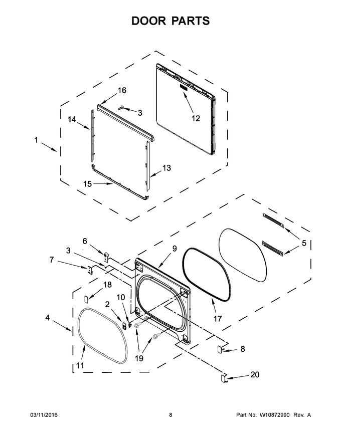 Diagram for MGDB855DW3