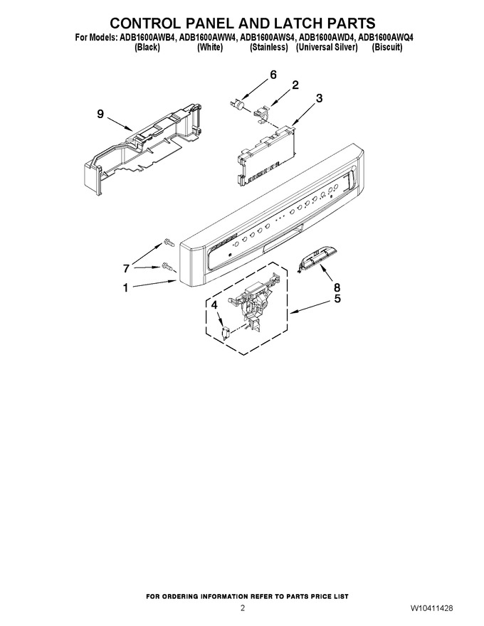 Diagram for ADB1600AWW4