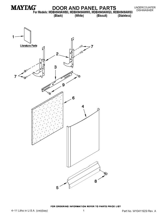 Diagram for MDBH949AWS3