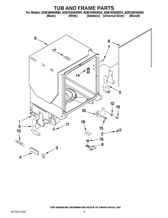 Diagram for ADB1600AWS4
