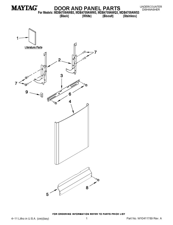 Diagram for MDB4709AWB3