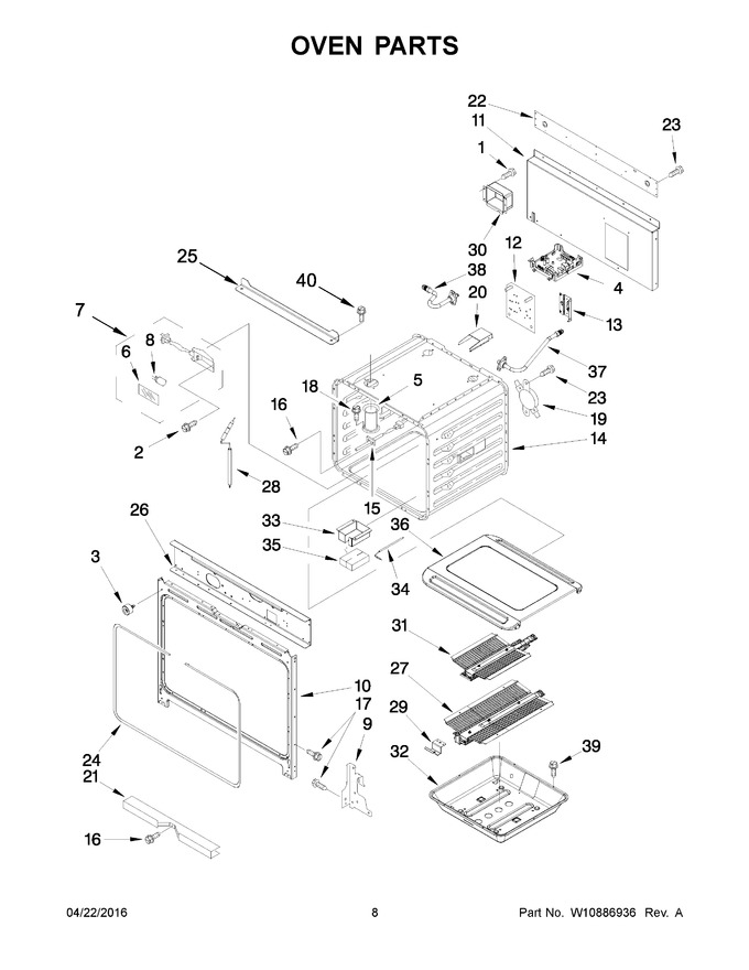Diagram for JLRP430WP00