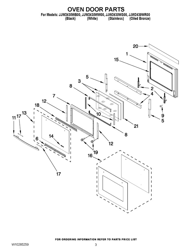 Diagram for JJW2430WR00