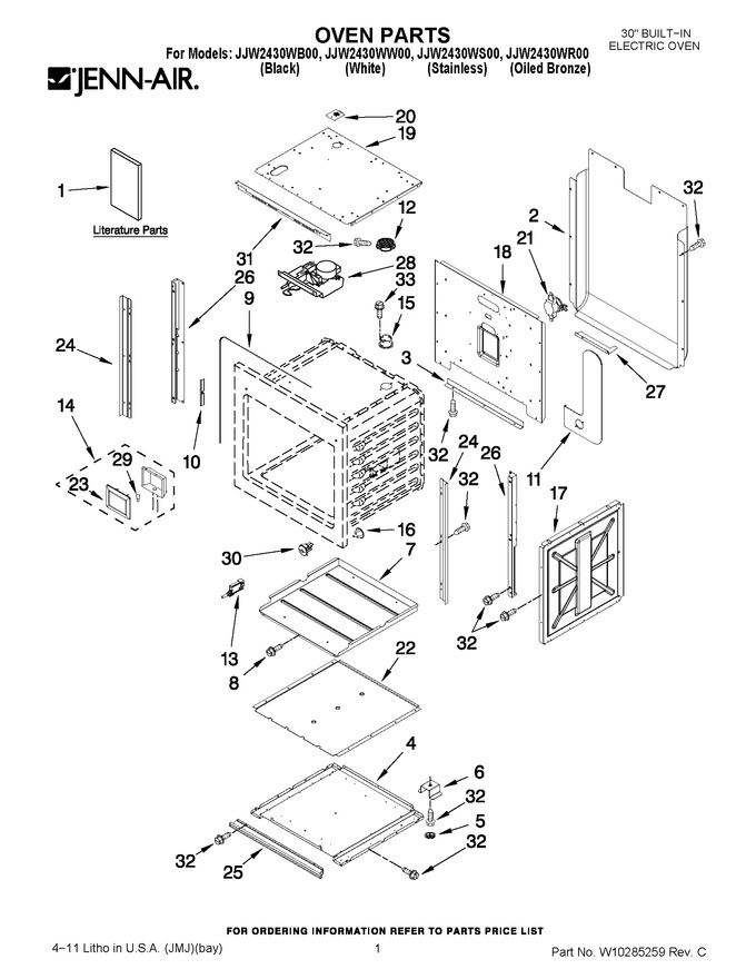 Diagram for JJW2430WB00
