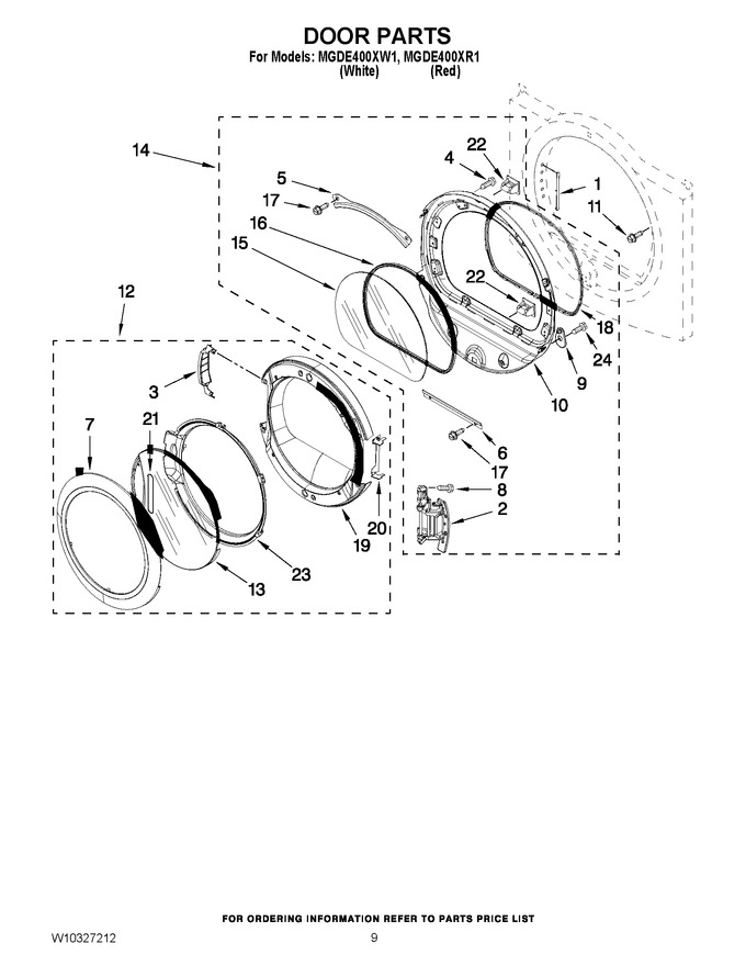 Diagram for MGDE400XW1