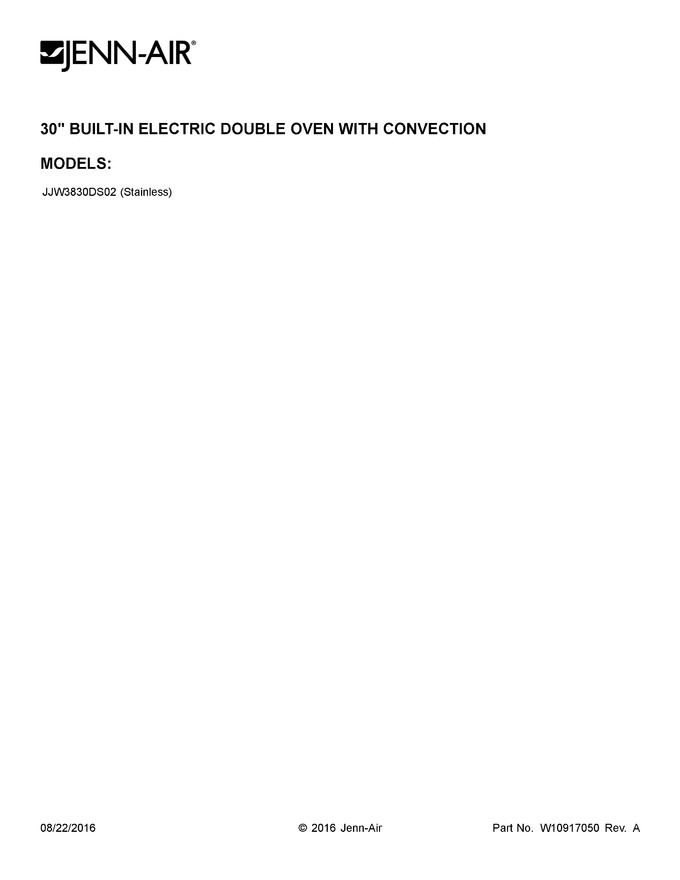 Diagram for JJW3830DS02