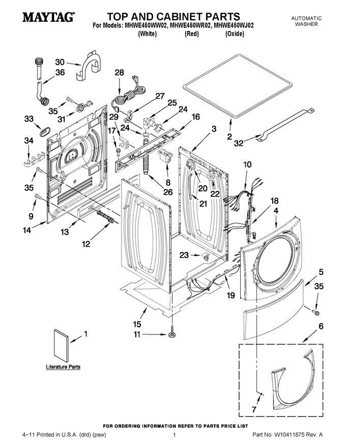 Diagram for MHWE450WJ02