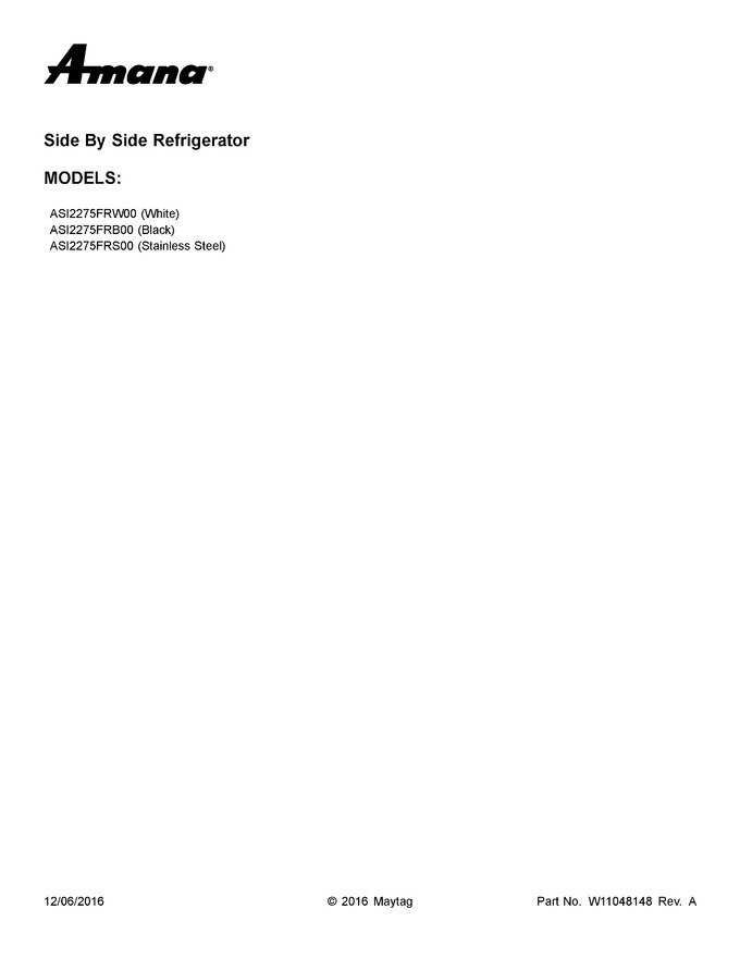 Diagram for ASI2275FRW00