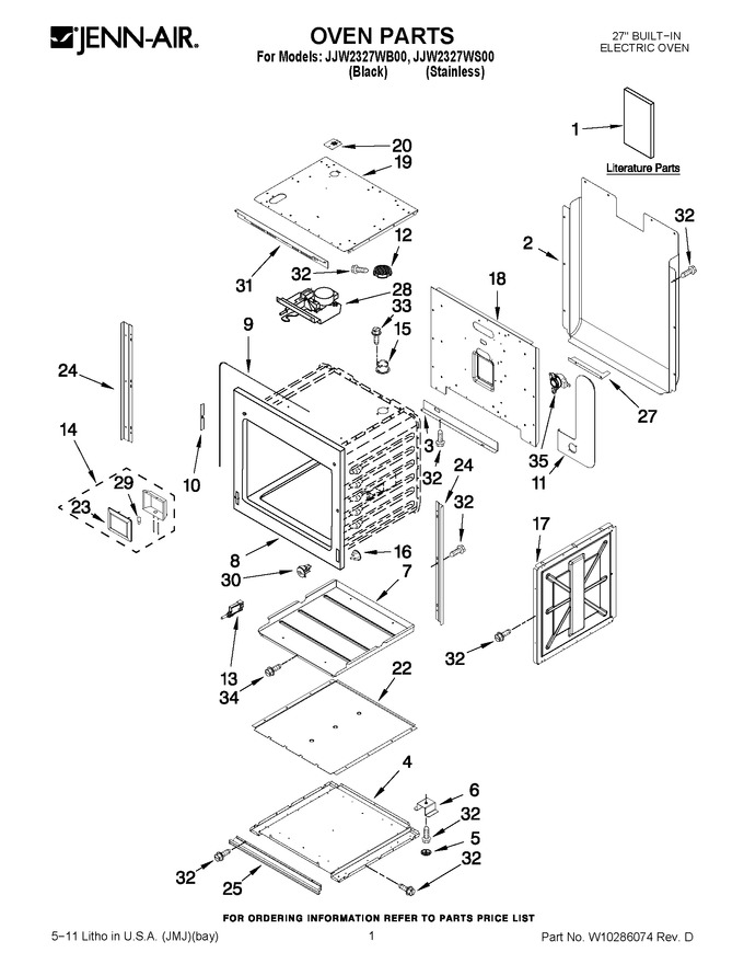 Diagram for JJW2327WB00