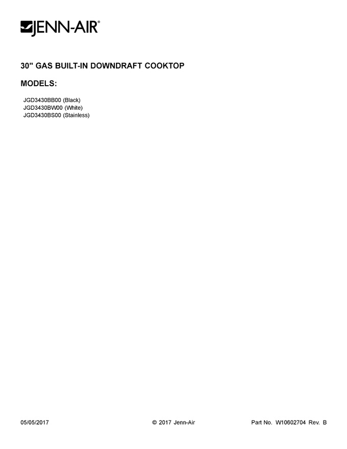 Diagram for JGD3430BS00