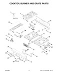 Diagram for 02 - Cooktop, Burner And Grate Parts