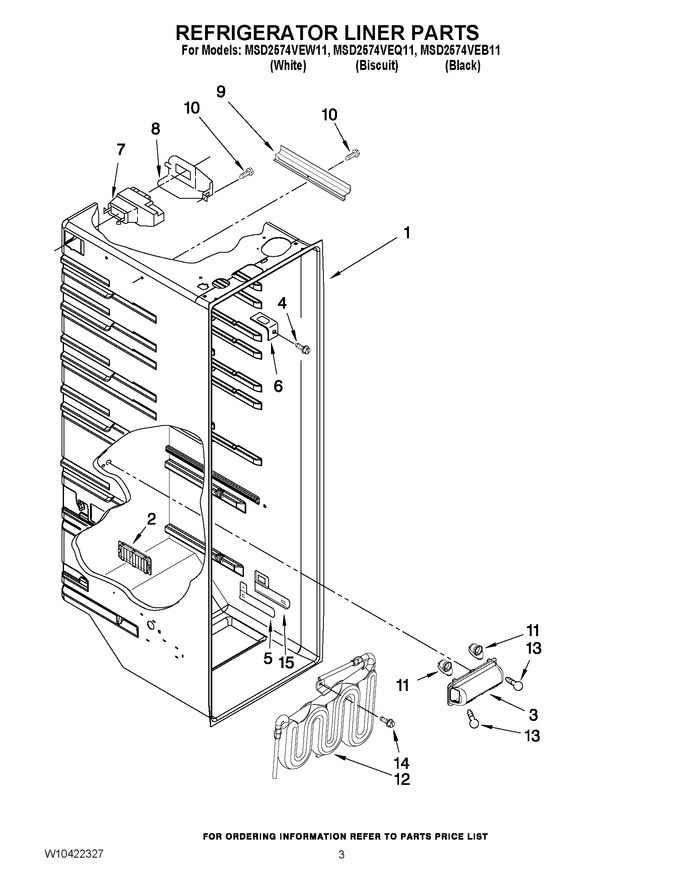 Diagram for MSD2574VEQ11