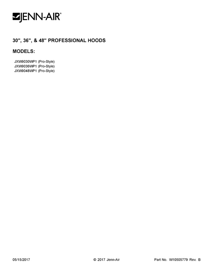Diagram for JXW9048WP1
